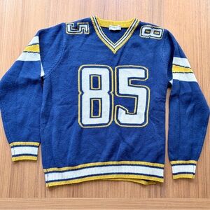 San Diego Chargers Knit Women’s Sweater Med First Round Draft Knit